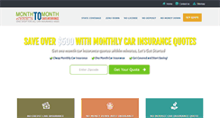 Desktop Screenshot of monthtomonthcarsinsurance.com